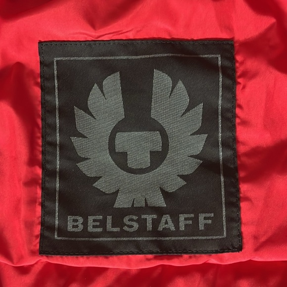 BELSTAFF ENGLAND size 38 red reversible down vest - Picture 2 of 6